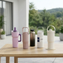 Insulated water bottles arranged to highlight practical design details for everyday use
