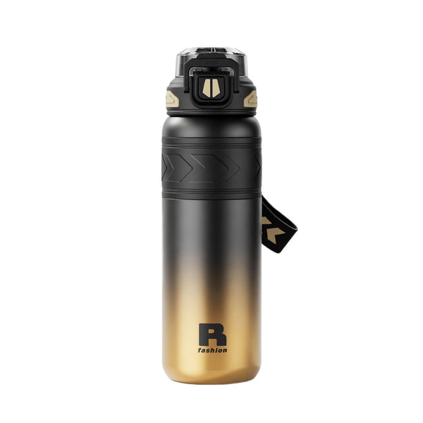 Dual-Mode Straw Lid Insulated Sports Bottle