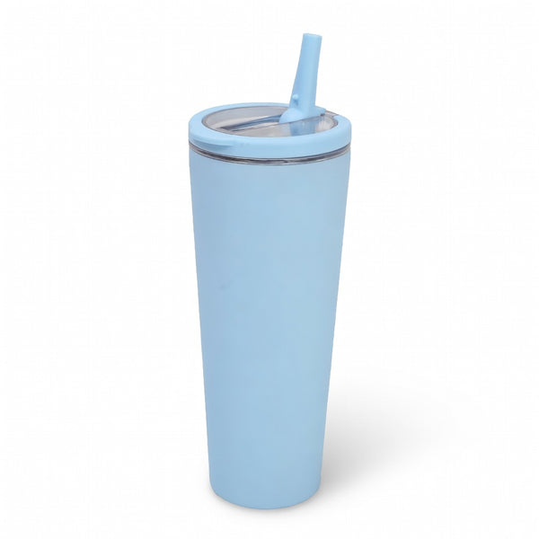 Integrated Ring Handle Straw Tumbler