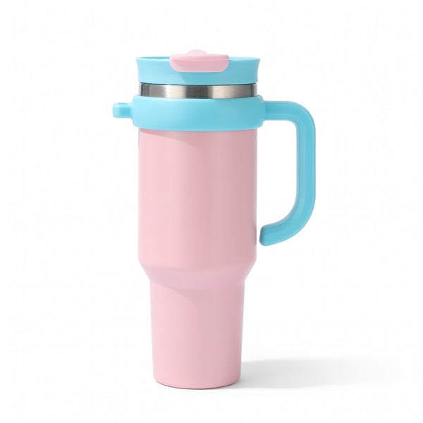 Handled Dual-Drink Travel Tumbler 40oz
