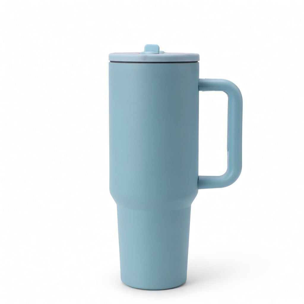 Insulated Handled Straw Tumbler
