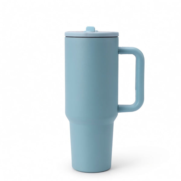 Insulated Handled Straw Tumbler