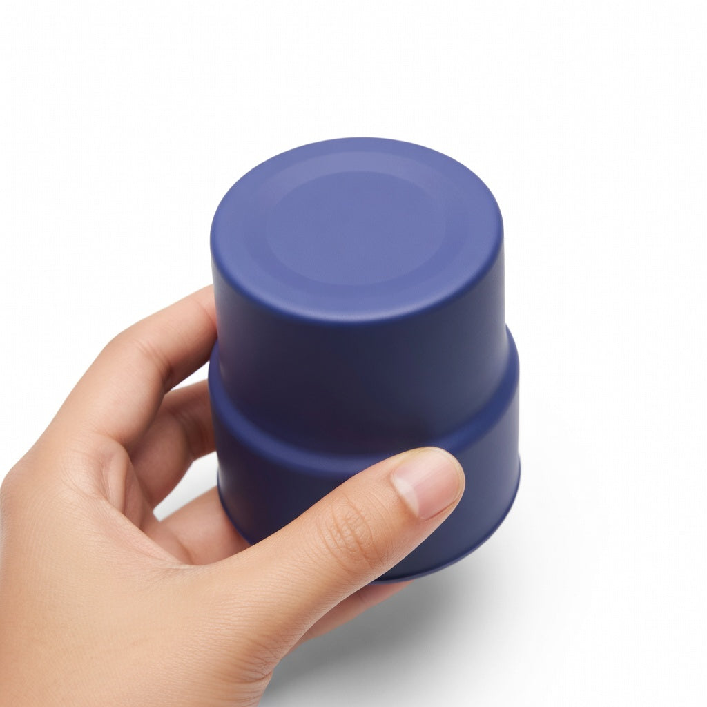 Stackable Dual-Drink Insulated Tumbler with Wood Sleeve 10oz