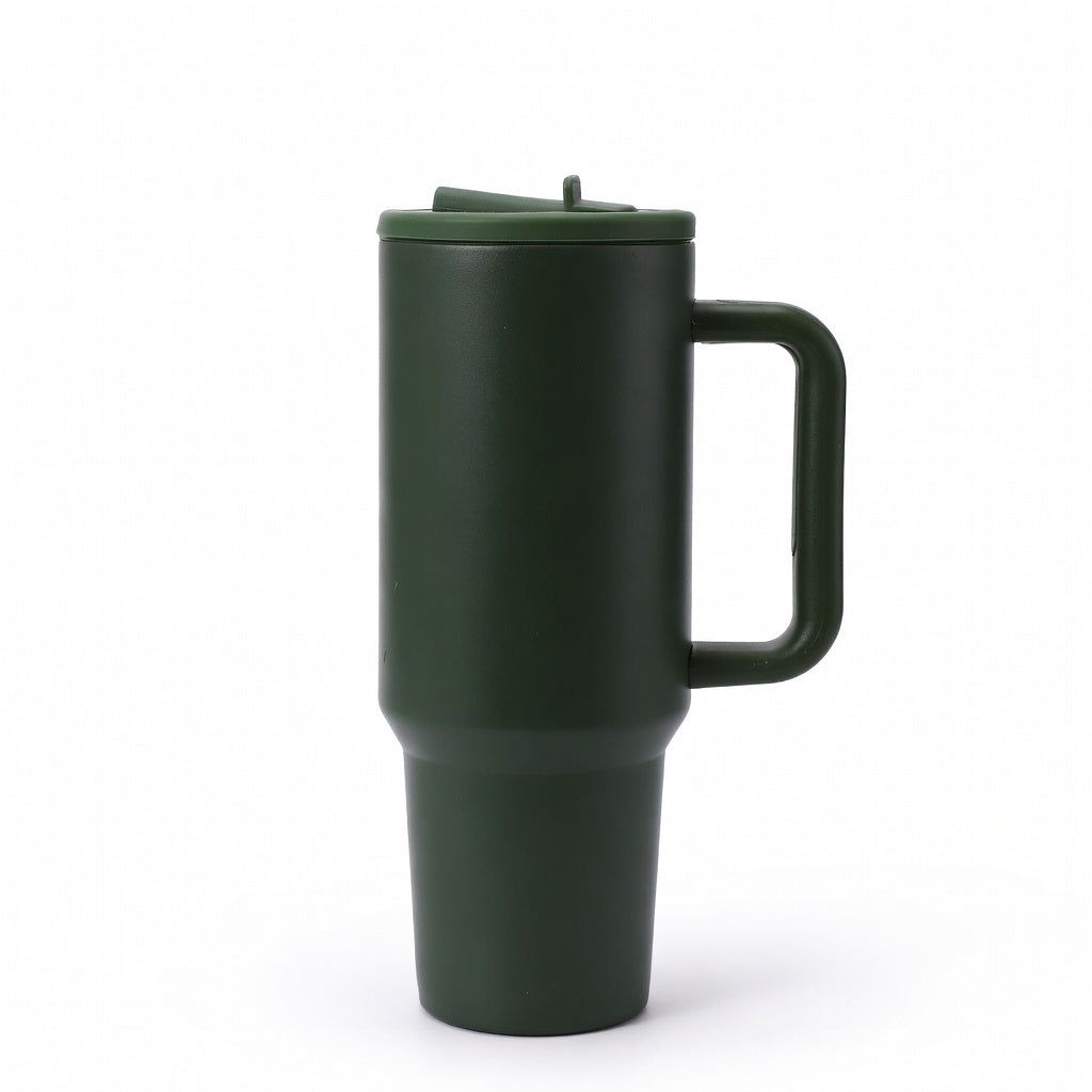 Insulated Handled Straw Tumbler
