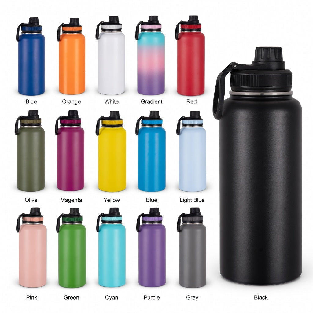 Wide Mouth Carry Handle Insulated Bottle