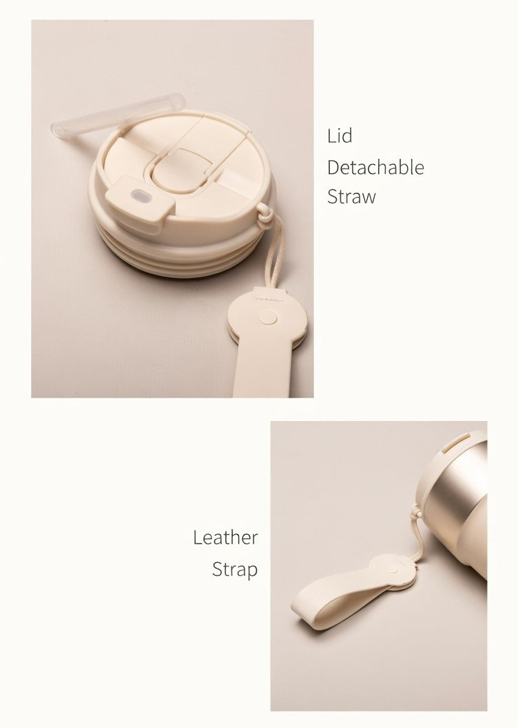 Dual-Sip Insulated Coffee Tumbler