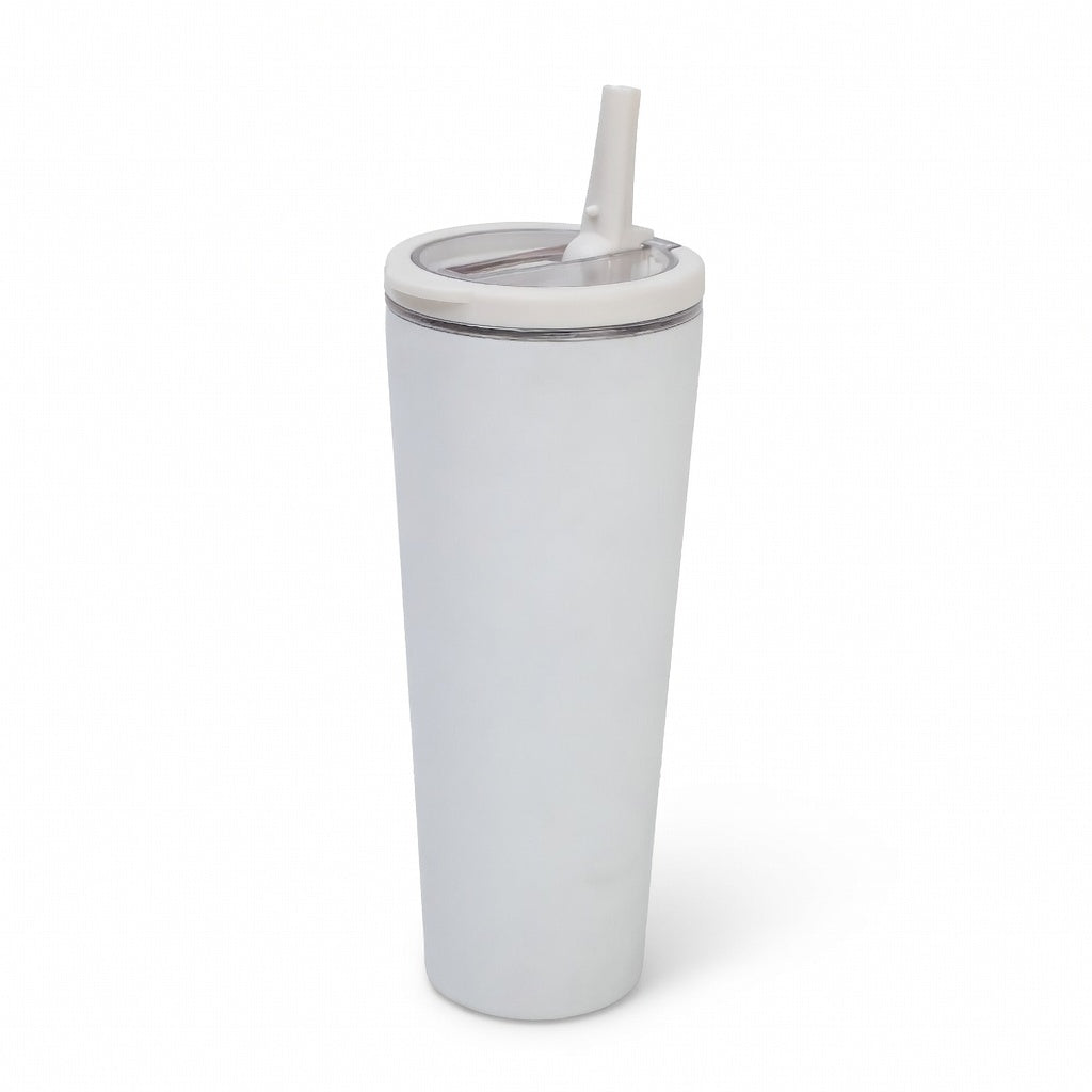 Integrated Ring Handle Straw Tumbler