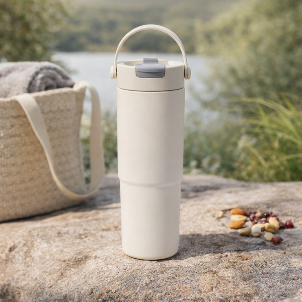 Ceramic Coated Double Drink Travel Tumbler 24oz