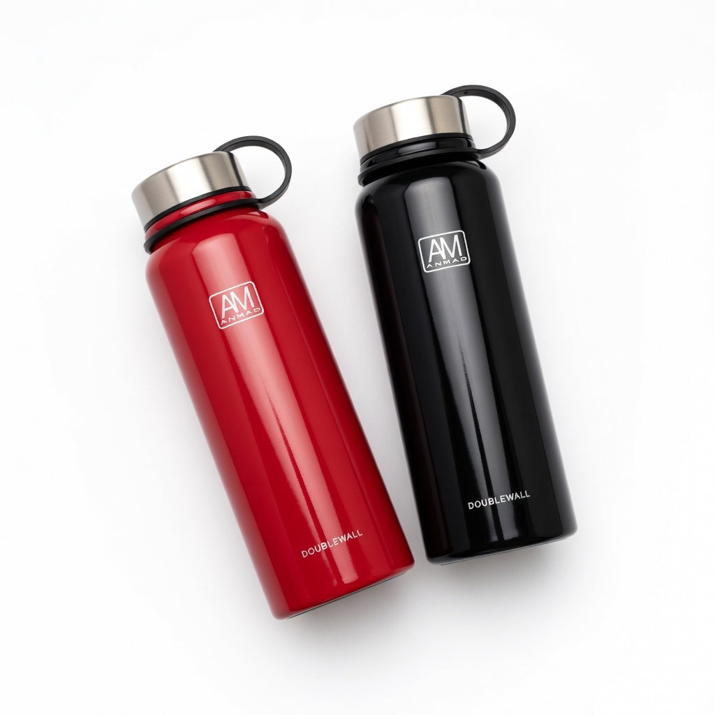 Wide Mouth Carry Handle Insulated Bottle