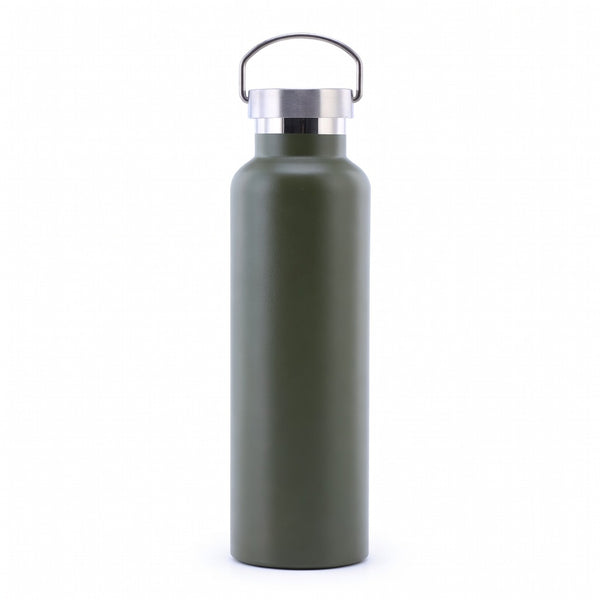 Wide Mouth Stainless Steel Bottle with Carry Handle
