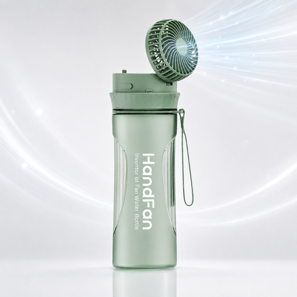Portable Fan Lid Hydration Bottle 24oz