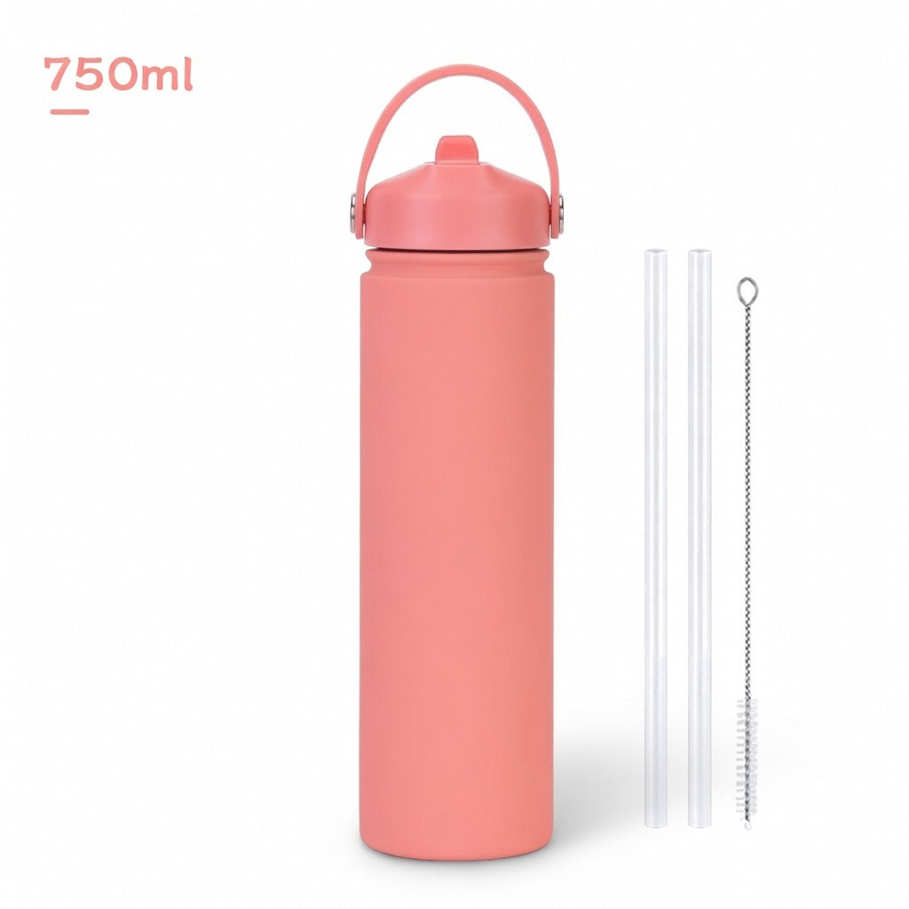 Wide Mouth Straw Lid Bottle 25oz