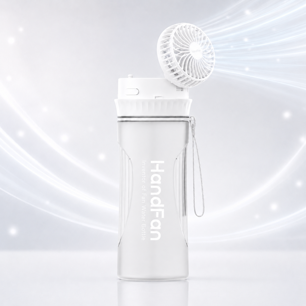 Portable Fan Lid Hydration Bottle 24oz