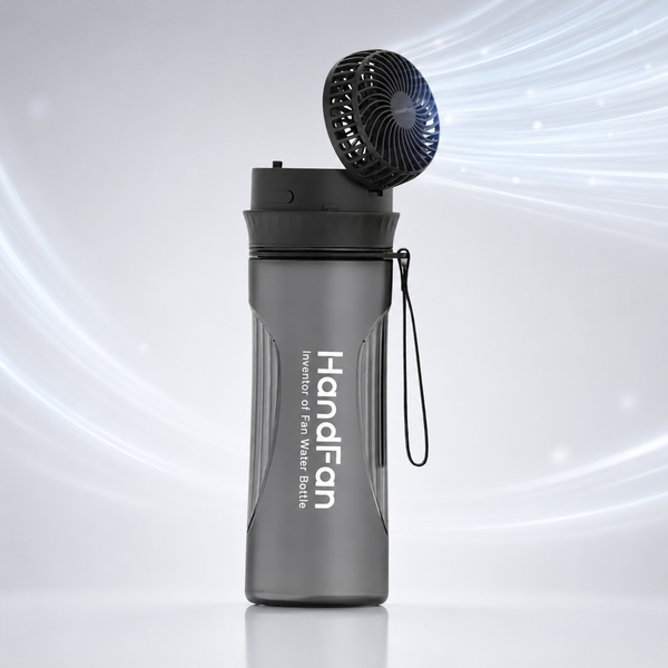 Portable Fan Lid Hydration Bottle 24oz