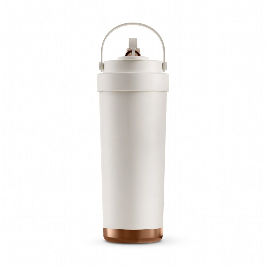 Ceramic Lined Handled Travel Tumbler 26oz
