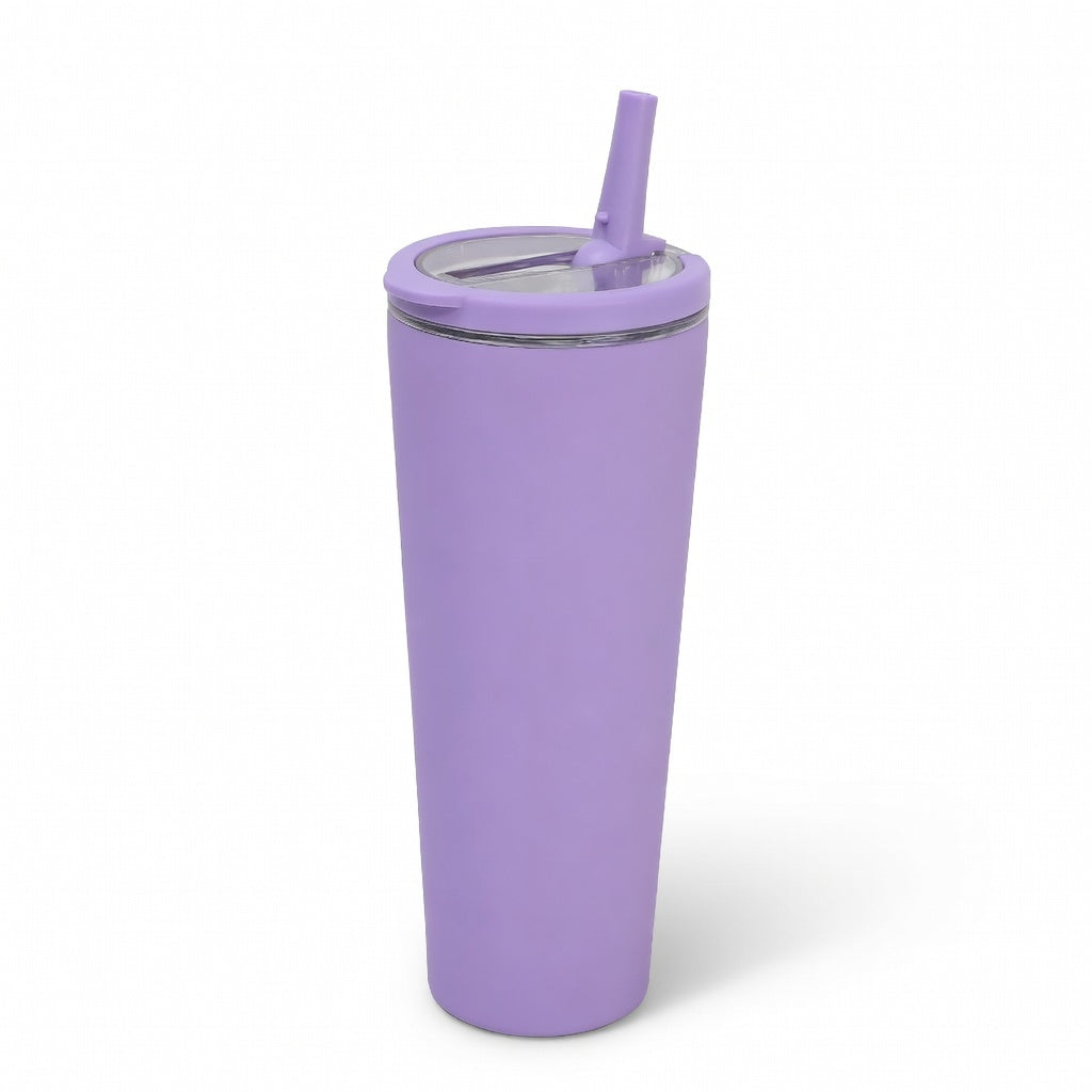 Integrated Ring Handle Straw Tumbler