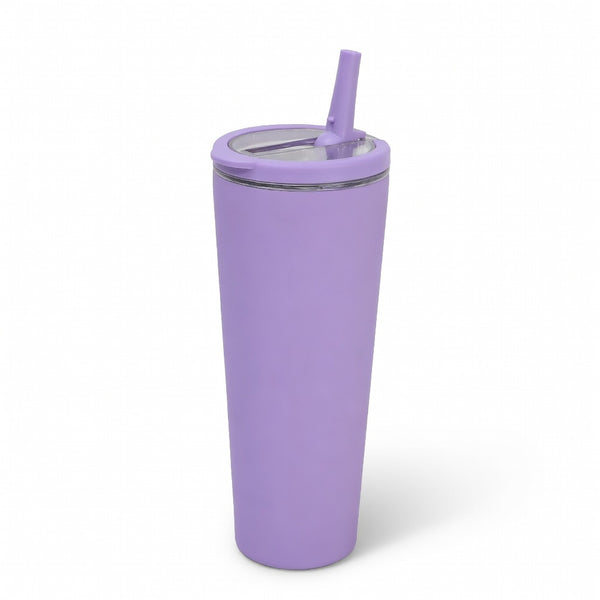 Integrated Ring Handle Straw Tumbler