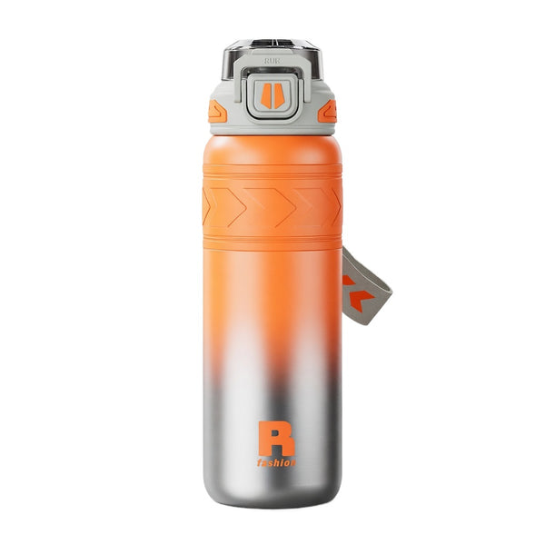 Dual-Mode Straw Lid Insulated Sports Bottle