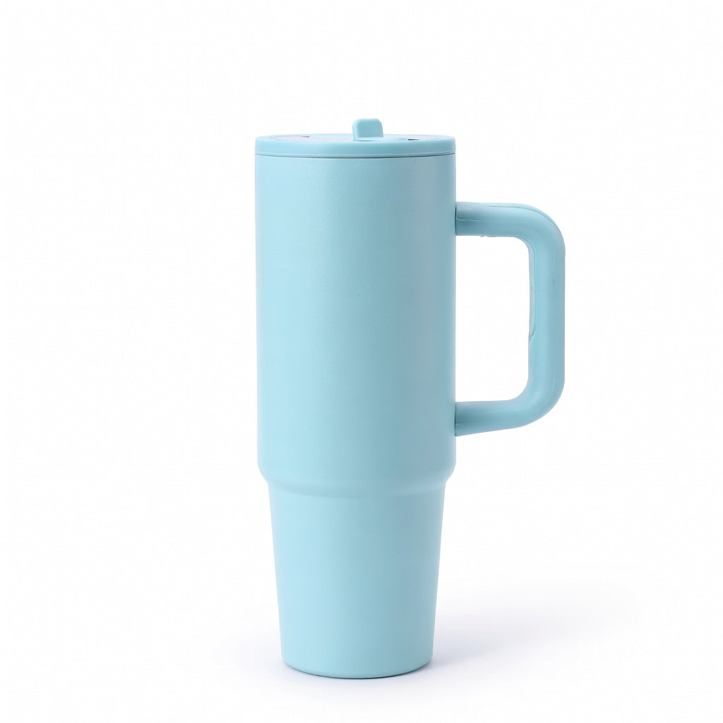 Insulated Handled Straw Tumbler