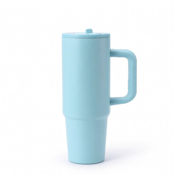 Insulated Handled Straw Tumbler