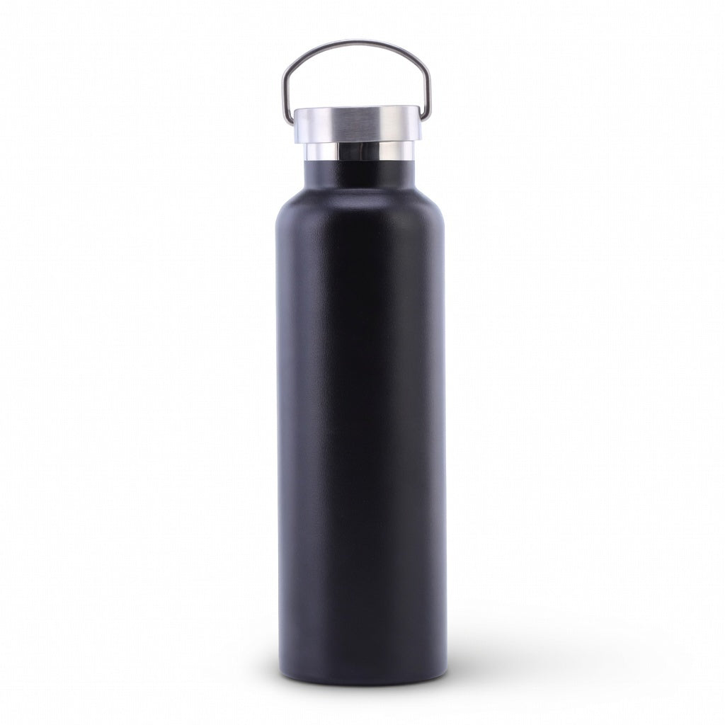 Wide Mouth Stainless Steel Bottle with Carry Handle