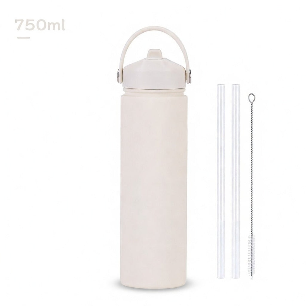 Wide Mouth Straw Lid Bottle 25oz