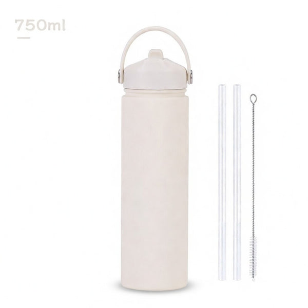 Wide Mouth Straw Lid Bottle 25oz
