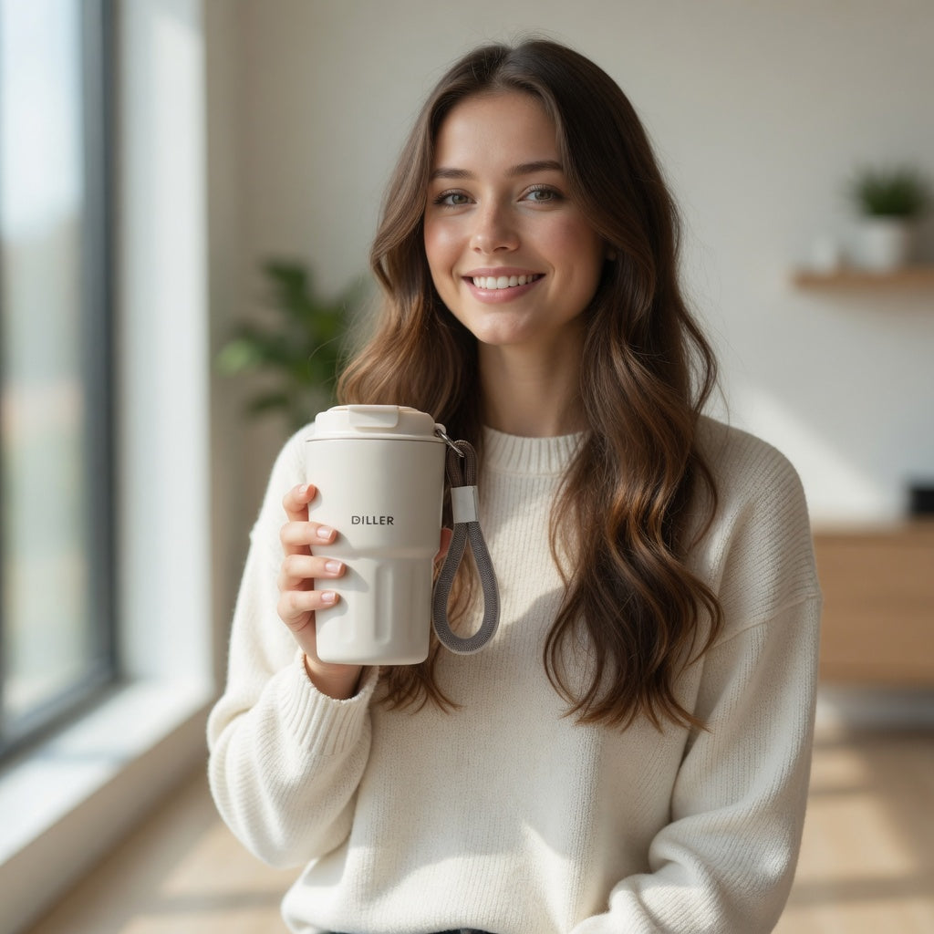 Insulated Carry Strap Coffee Tumbler 12oz