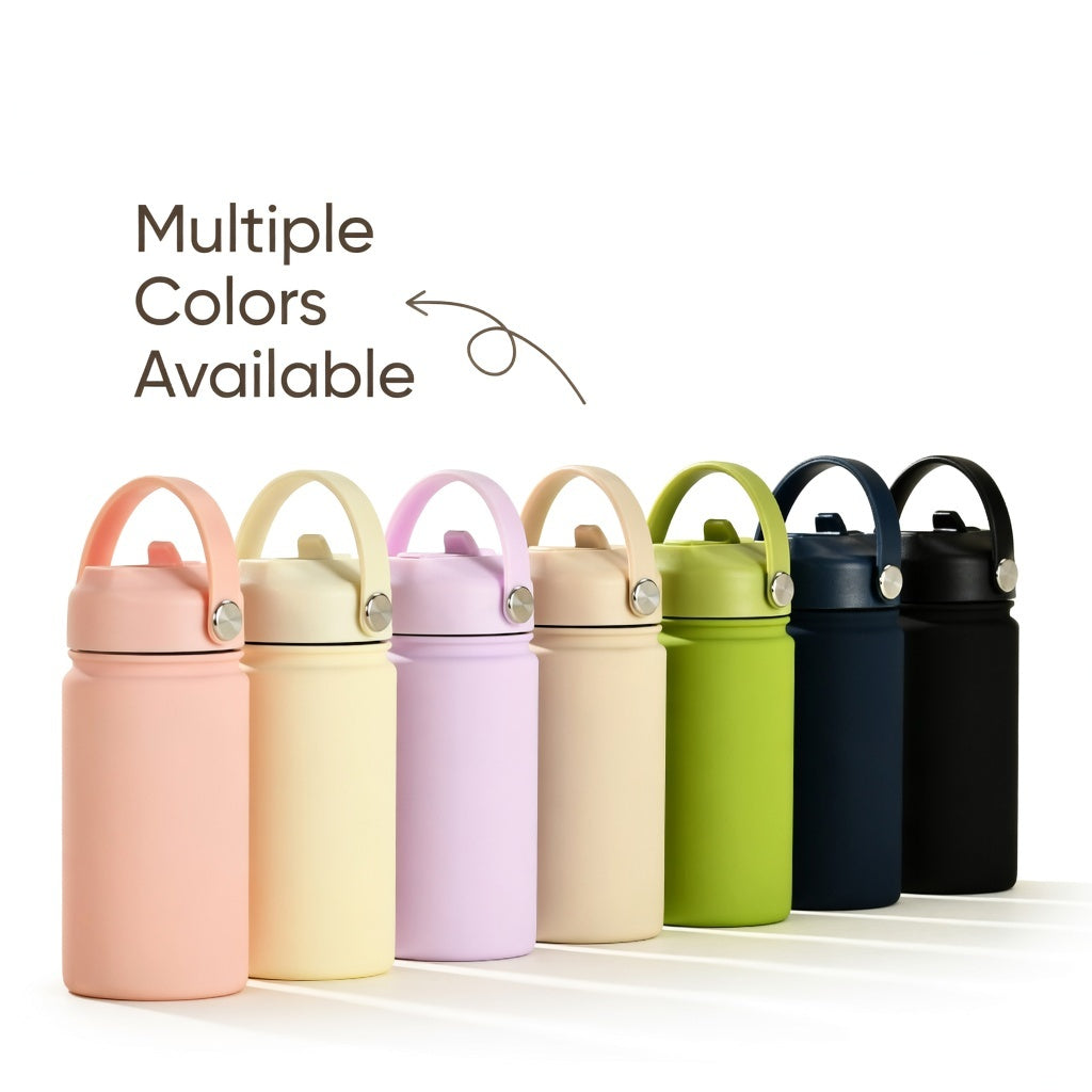 316L Stainless Steel Straw Lid Bottle