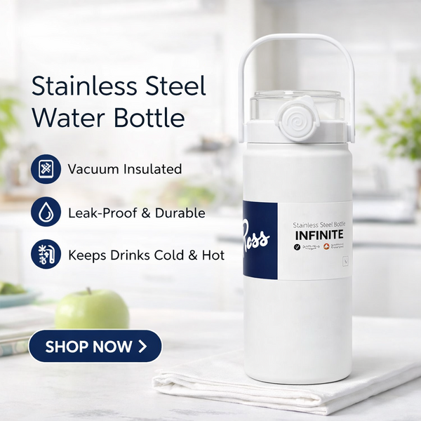 Large Capacity Dual-Drink Water Bottle with Integrated Handle