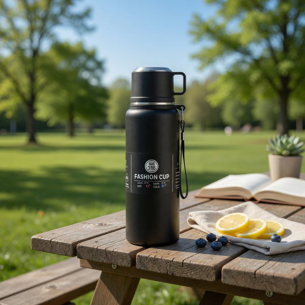 316 Stainless Steel Tea Infuser Bottle with Cup Lid