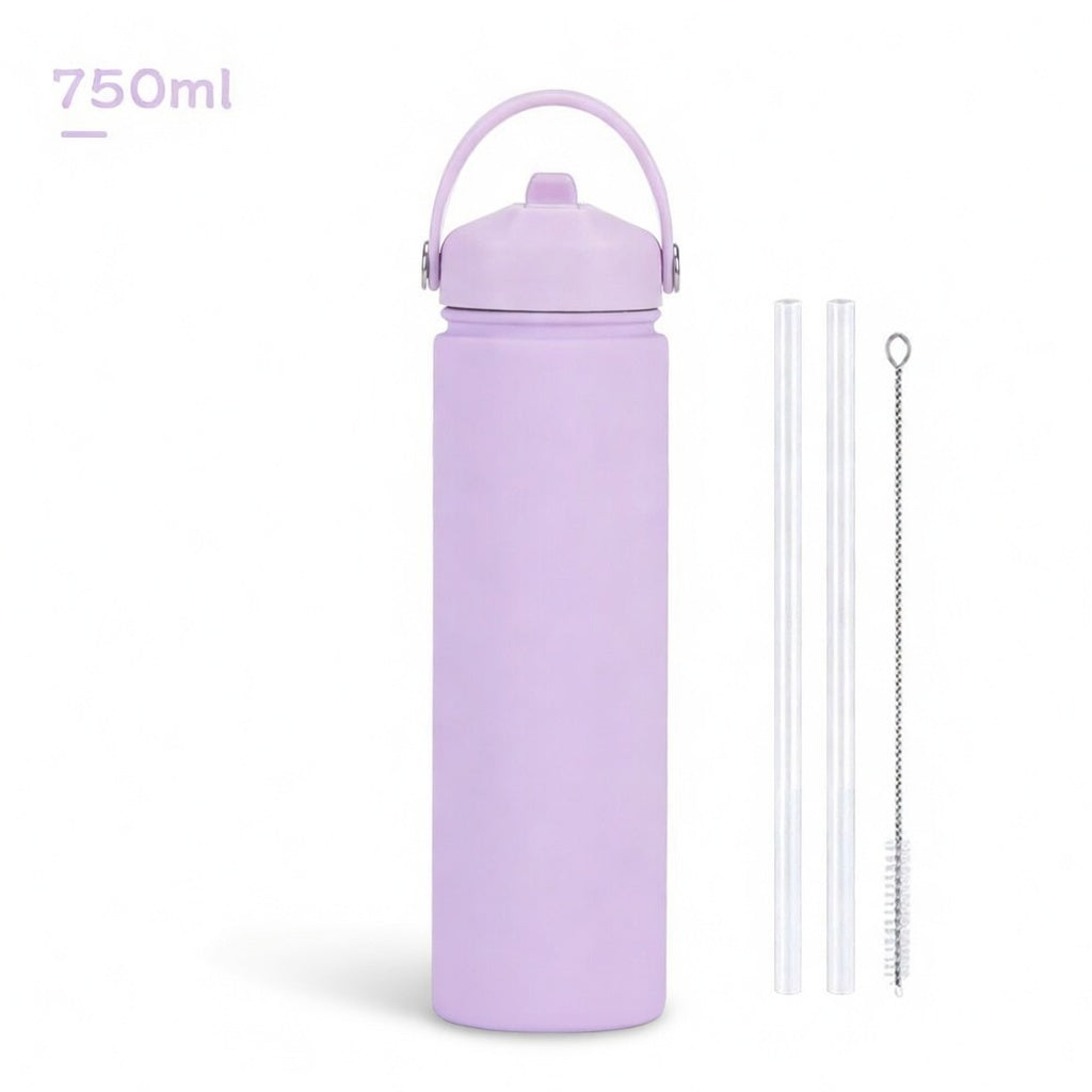 Wide Mouth Straw Lid Bottle 25oz
