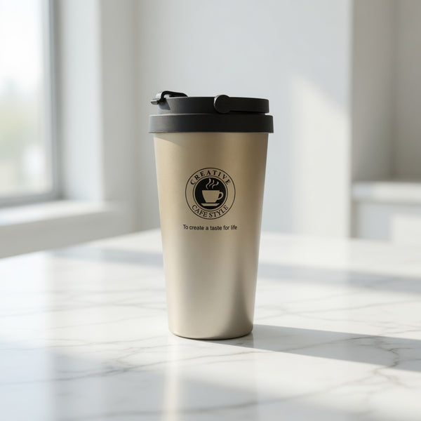 Portable Carry Handle Coffee Tumbler 17oz