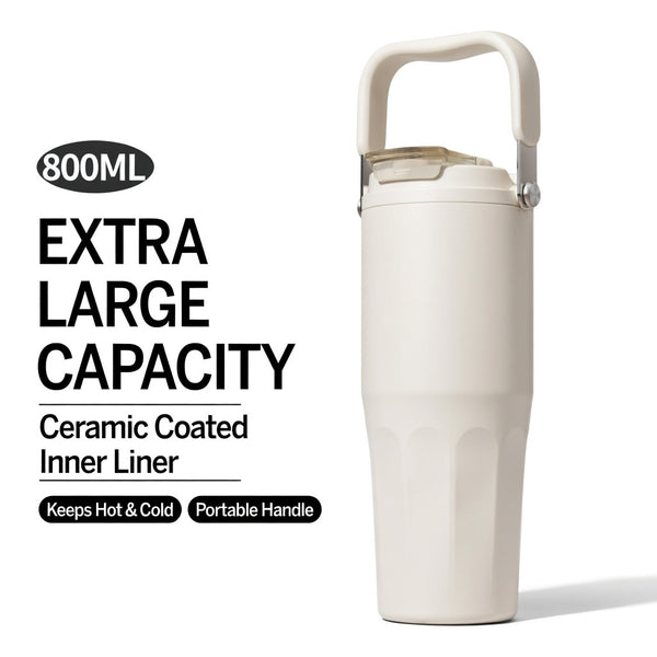 Ceramic Coated Carry Handle Tumbler 27oz