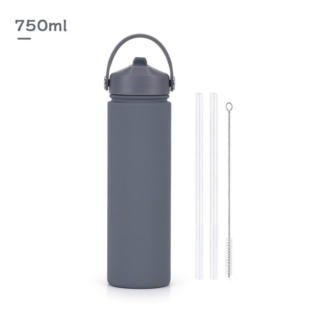 Wide Mouth Straw Lid Bottle 25oz