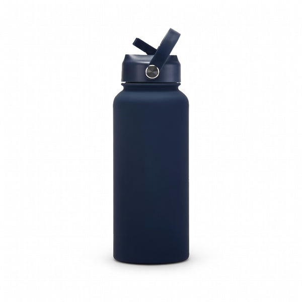 Matte Straw Lid Insulated Bottle