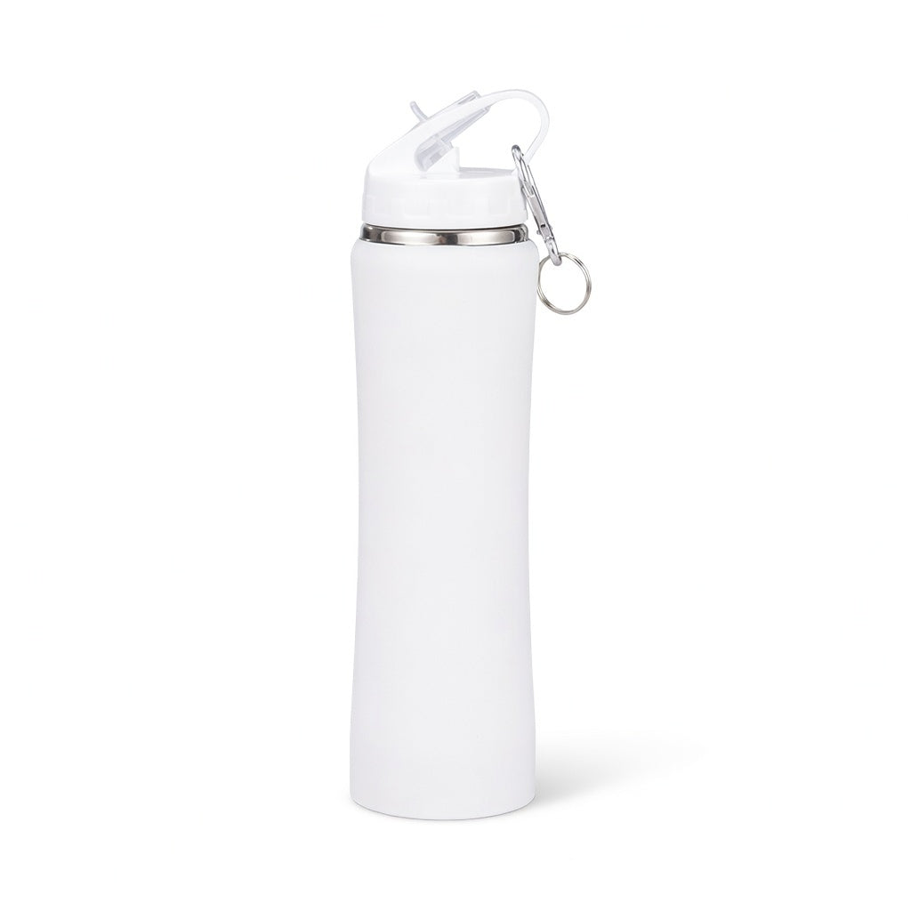 Slim Waist Straw Lid Insulated Bottle