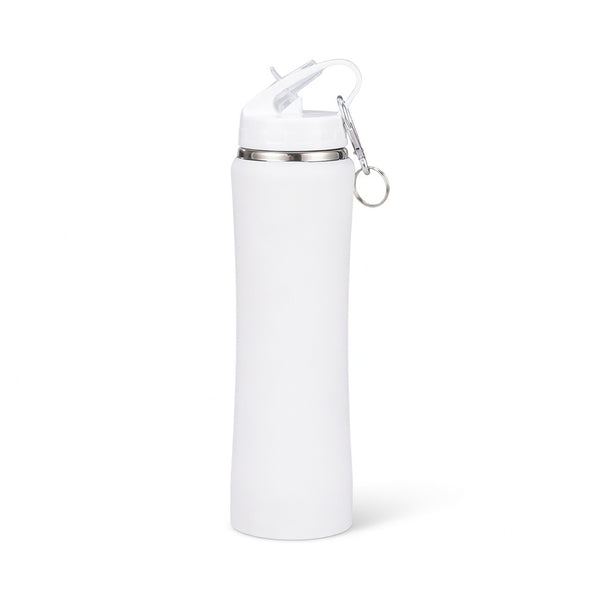 Slim Waist Straw Lid Insulated Bottle
