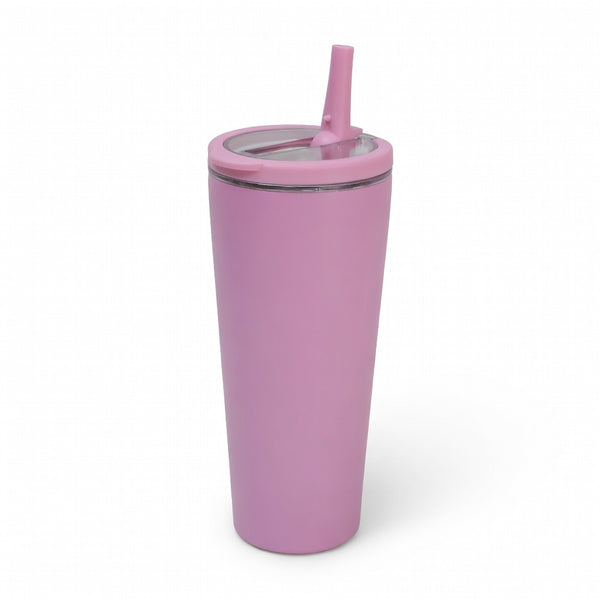 Integrated Ring Handle Straw Tumbler