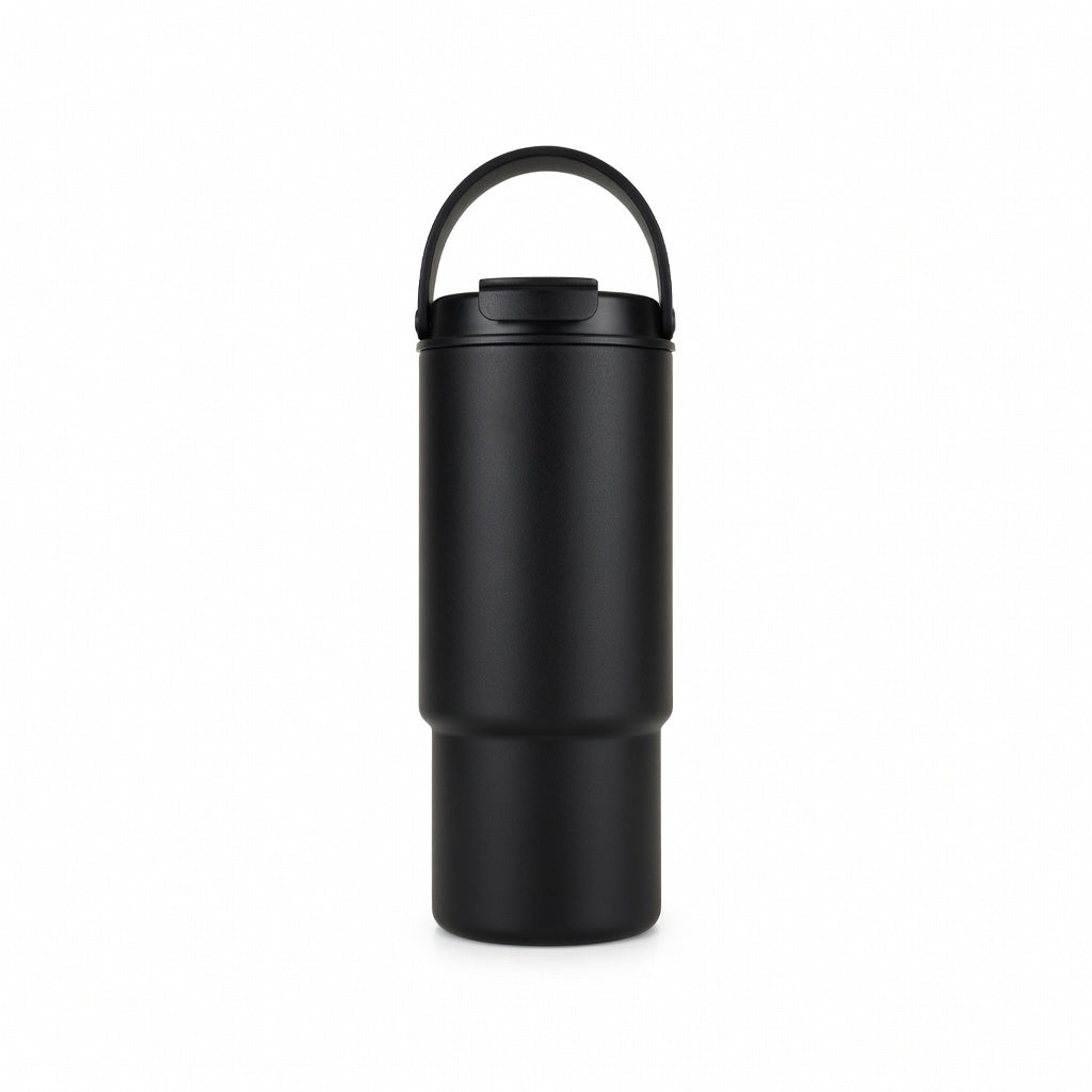 Handled Straw Lid Travel Tumbler 30oz