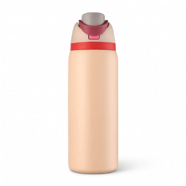 Push-Button Pop Lid Insulated Water Bottle