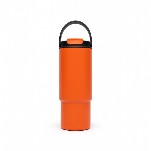 Handled Straw Lid Travel Tumbler 30oz