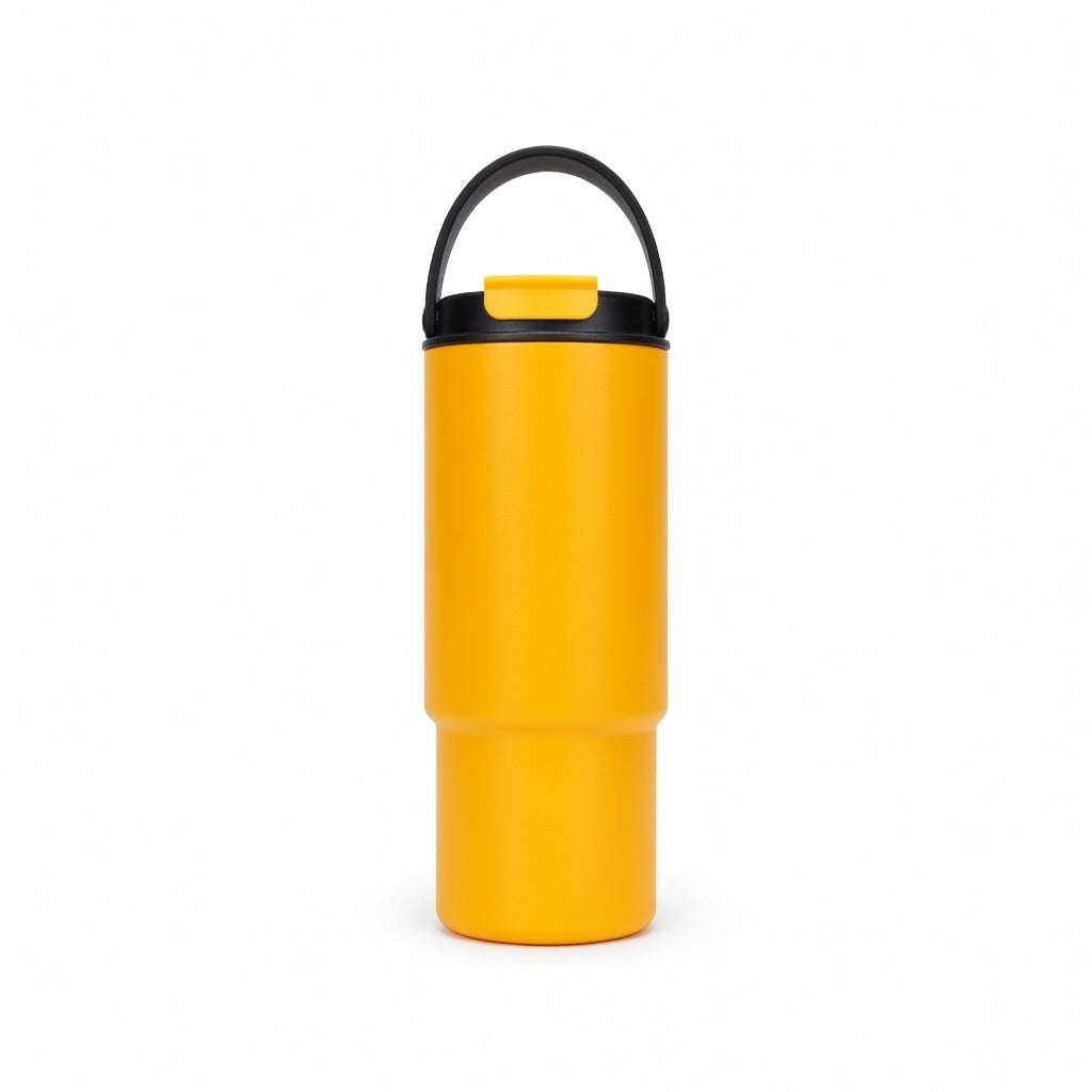 Handled Straw Lid Travel Tumbler 30oz