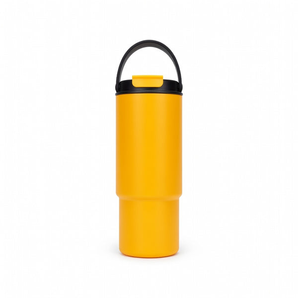 Handled Straw Lid Travel Tumbler 30oz