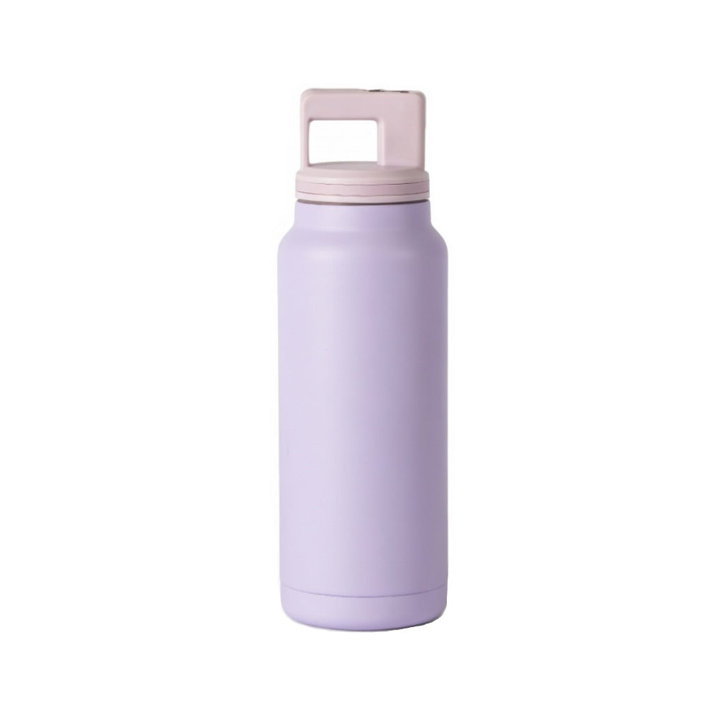 Carry Handle Straw Lid Water Bottle