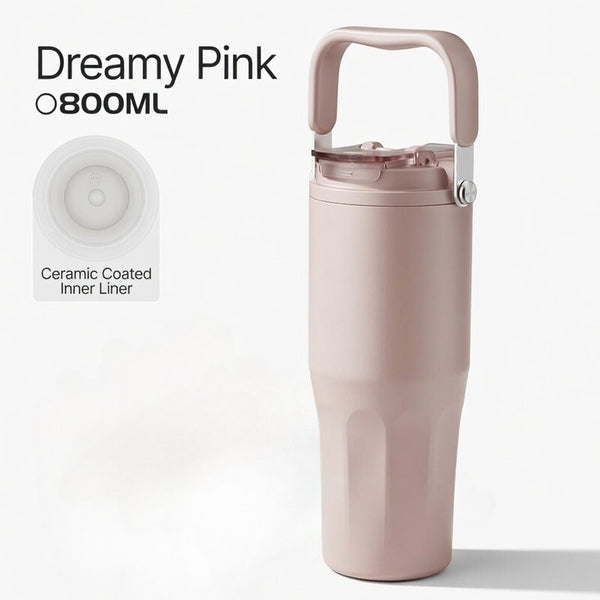 Ceramic Coated Carry Handle Tumbler 27oz