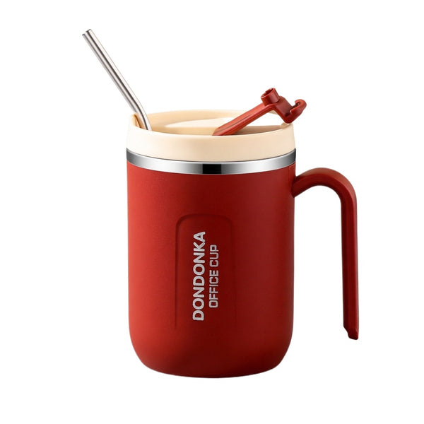 Insulated Handled Office Mug with Multi-Way Lid 17oz