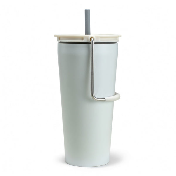 Handled Straw Travel Tumbler - 20oz