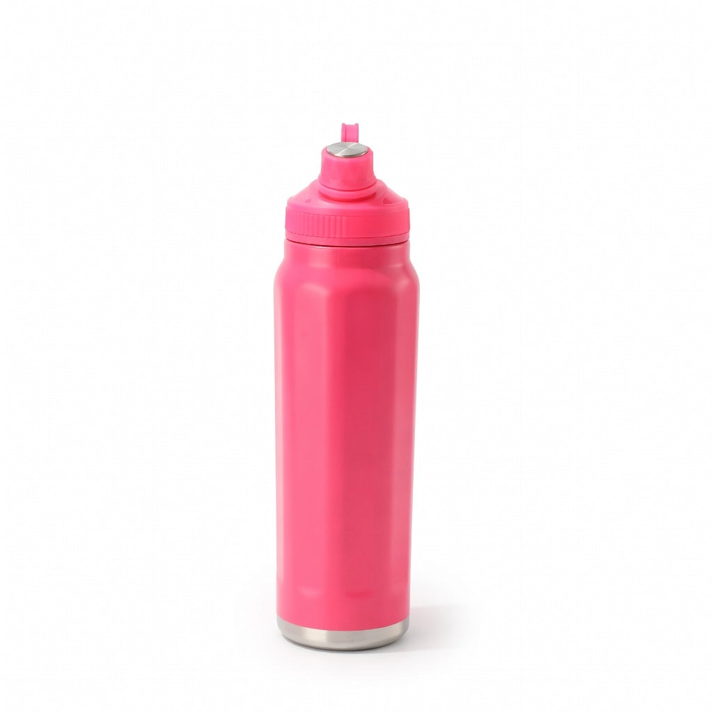 Insulated Sports Water Bottle with Straw Lid 27oz