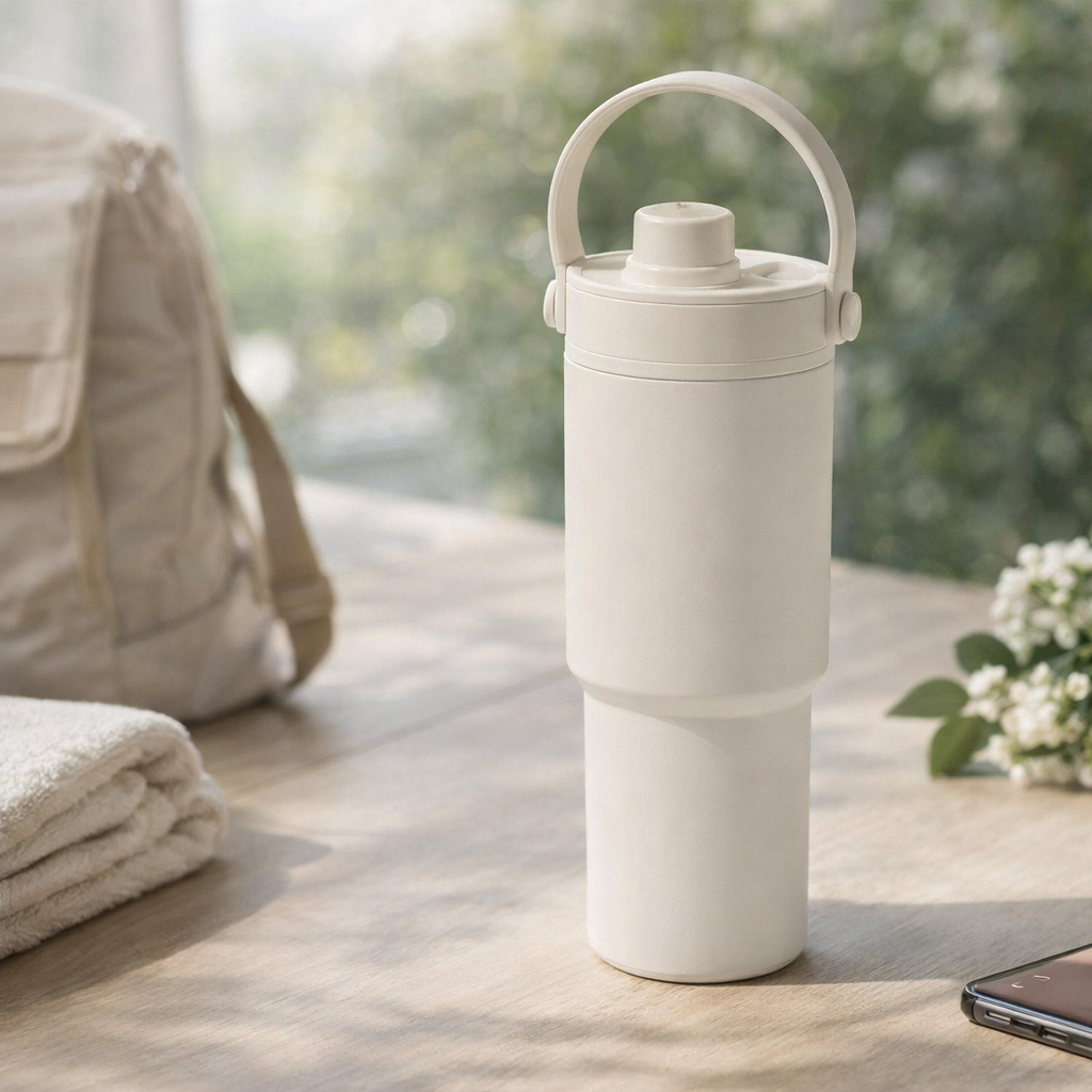 Dual-Drink Carry Handle Water Bottle 25oz